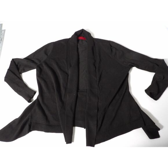 Love Scarlett Cardigan Sweater Black Womens Large Open Style Minimalist Capsule - Picture 7 of 11